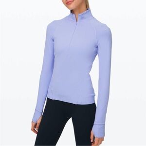 lululemon athletica outrun the elements Lavender Dusk Half-Zip Long Sleeve